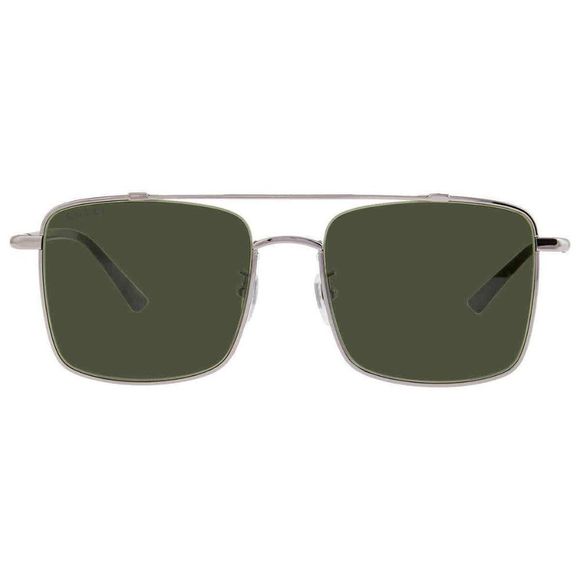 NEW Gucci Green and Silver Aviator Men's Sunglasses - Picture 2 of 4
